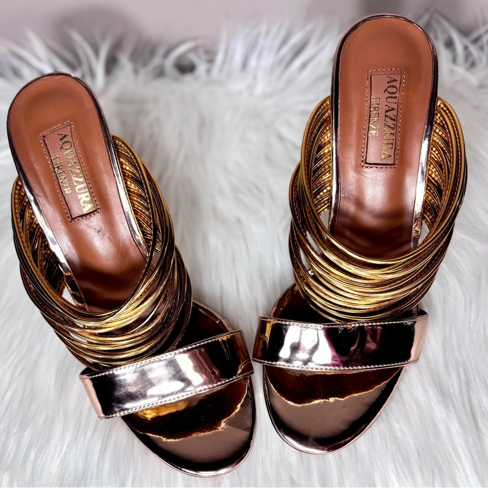 AQUAZZURA Mirrored Strappy Sandal - Picture 11 of 11